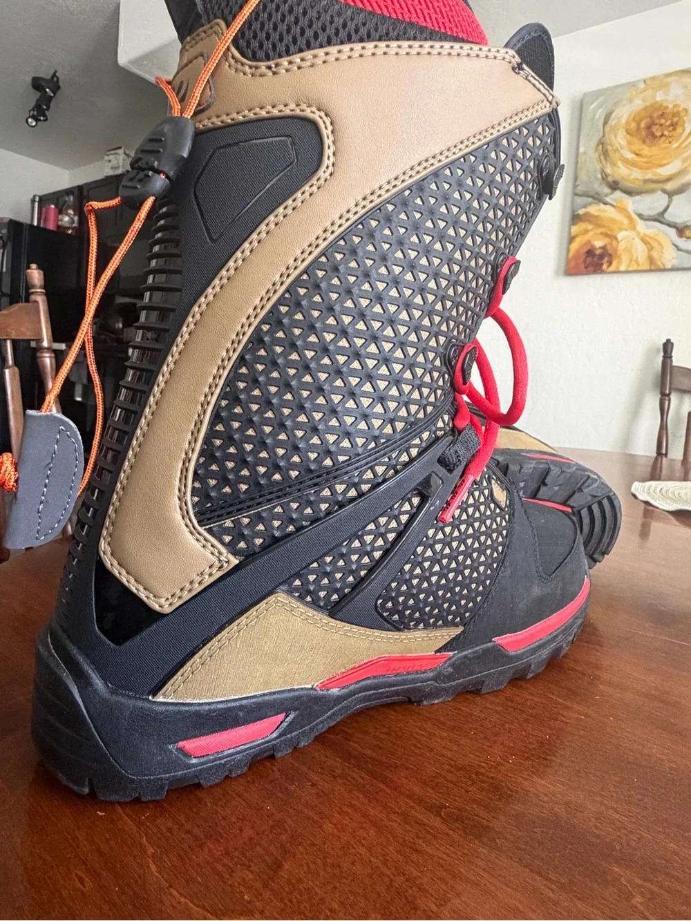 ThirtyTwo TM-Two XLT Snowboard Boots Mens Size 9 Vibram Intuition Black Red